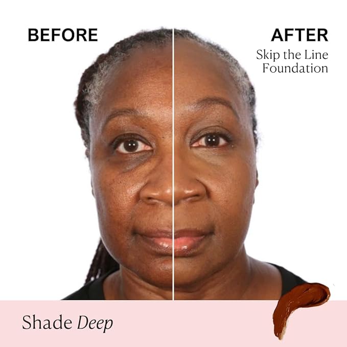 Nakery Full Coverage Foundation for Women - 5 in 1 Plumping Liquid Foundation Makeup - Serum Infused Makeup Foundation Smart Color Adapt with Niacinamide & Hyaluronic Acid for All Skin Types - Deep-VivaGrace Women