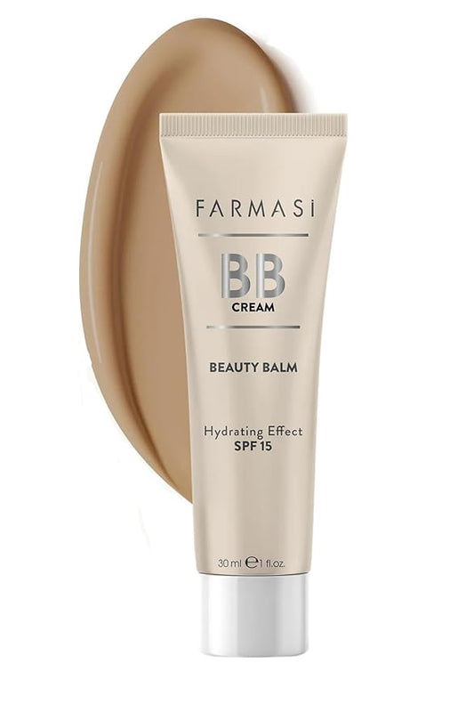 FARMASi Make Up BB Cream Beauty Balm, Full-Coverage Foundation, Concealer, Moisturizer BB Cream for All Skin Types, 1 fl. oz. / 30 ml (Medium to Tan)-VivaGrace Women