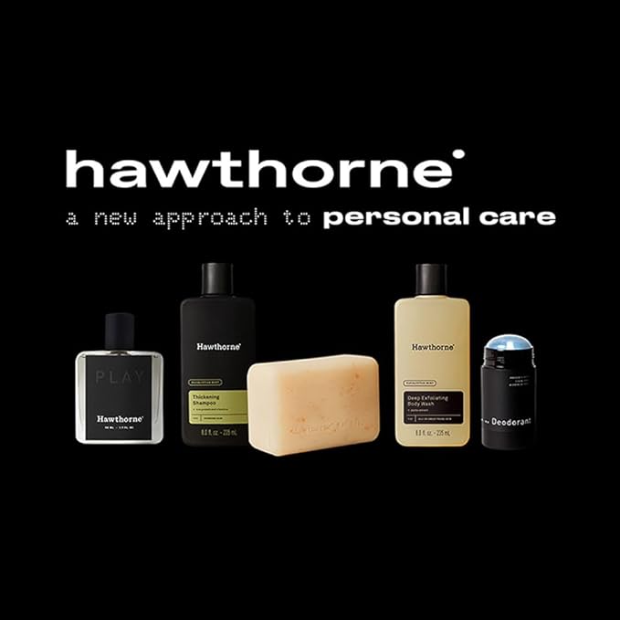 Hawthorne Men's Everyday Shampoo and Conditioner Set. For Stronger, Healthier Hair with Pure Avocado Oil and Coconut Oil. Mint and Eucalyptus Scent. Sulfate Free, Paraben Free. 8 fl. oz each.-VivaGrace Women
