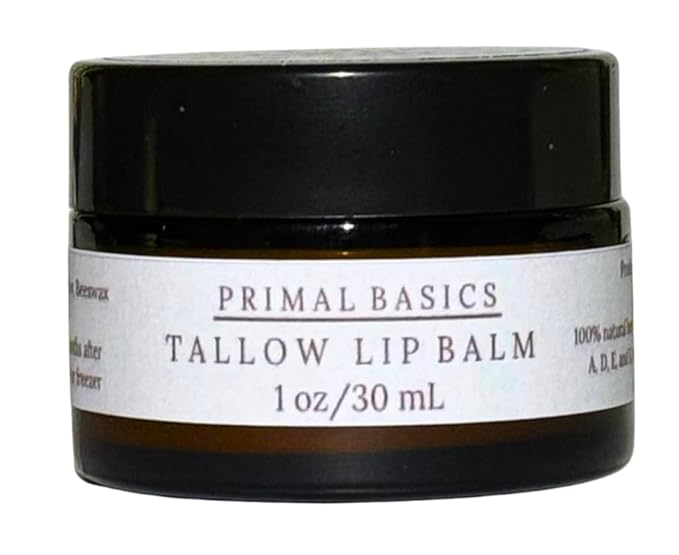 100% Grass Fed Grass Finished Beef Tallow and Beeswax Lip Balm, Face Moisturizer, Body Balm, for Oily, Dry, Sensitive Skin, USA Made-VivaGrace Women