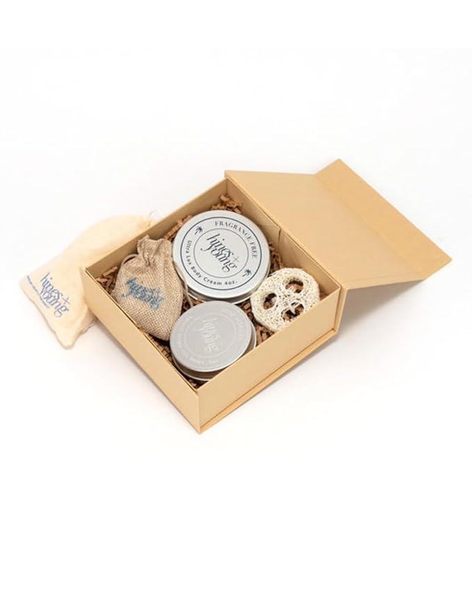Hines+Young Natural Body Care Set - Contains our Fragrance Free Body Cream, Natural Lip Balm, Soap Singles Tin & Soap Refill Tin, Hydrate & Refresh, Natural Ingredients, Ideal Gift Set-VivaGrace Women