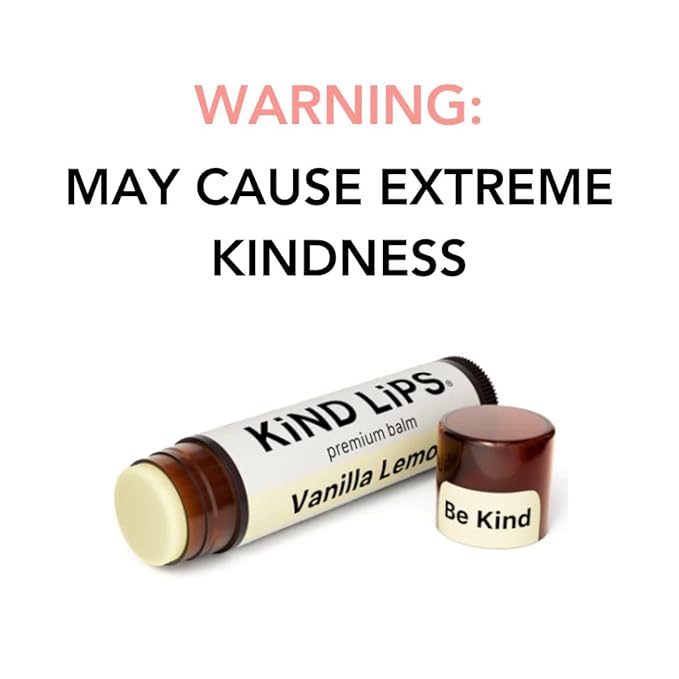 Kind Lips Lip Balm - Nourishing & Moisturizing Lip Care for Dry Lips with Shea Butter, Beeswax & Vitamin E | Vanilla Lemon Flavor | 0.15 Oz (Single Tube)-VivaGrace Women