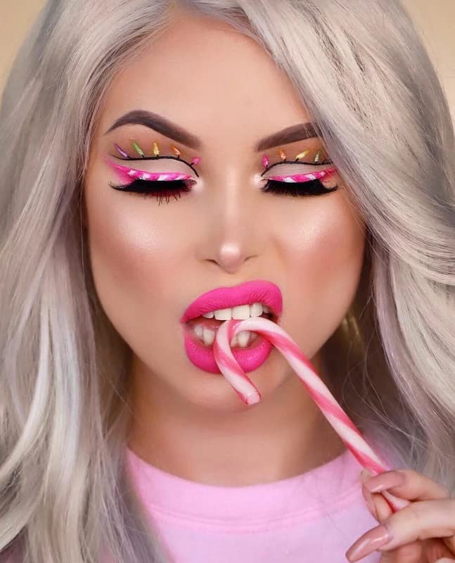 Beauty Bakerie Cotton Candy Champagne Blush Makeup Palette, Long Lasting Pigment, Matte and Metallic Highlighter Makeup, 4 Highlight Shades-VivaGrace Women