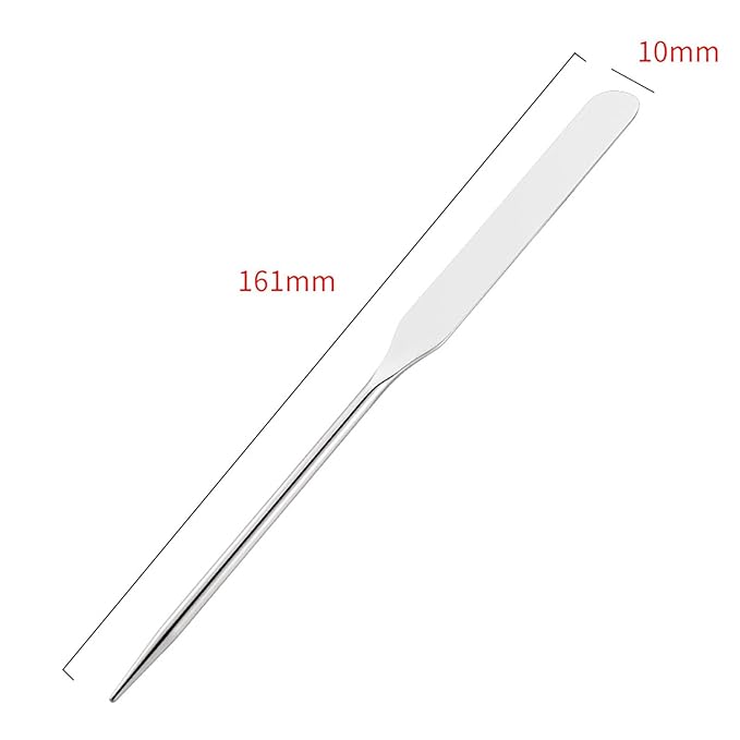 Makeup Spatula Set Stainless Steel, Make Up Tools Mini Mixing Tray with Finger Ring, Makeup Paint Palette, Pack of 3-VivaGrace Women