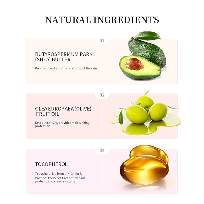 Lip Butter Balm for Dry Cracked Lips,Moisturizing and Hydrating Lip Butter Balm Set,Day and Night Hydrating Lip Mask,Nourishing Lip Care 100% Vegan… (135# Vanilla+Brown Sugar+Cherry)-VivaGrace Women