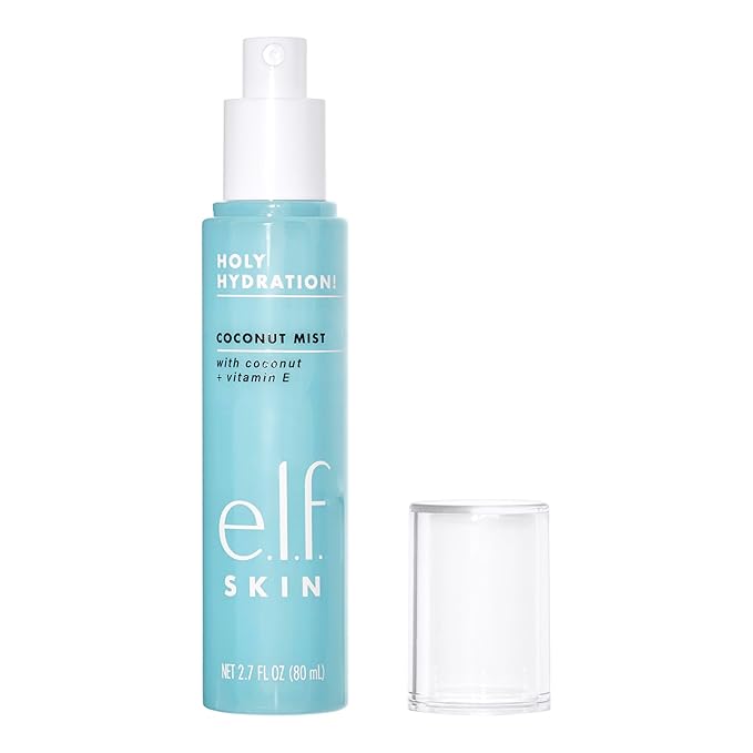 e.l.f. SKIN Holy Hydration! Hydrating Coconut Mist, Refreshes, Soothes & Invigorates Skin, Tropical Scent, 2.7 Fl Oz (Pack of 1)-VivaGrace Women