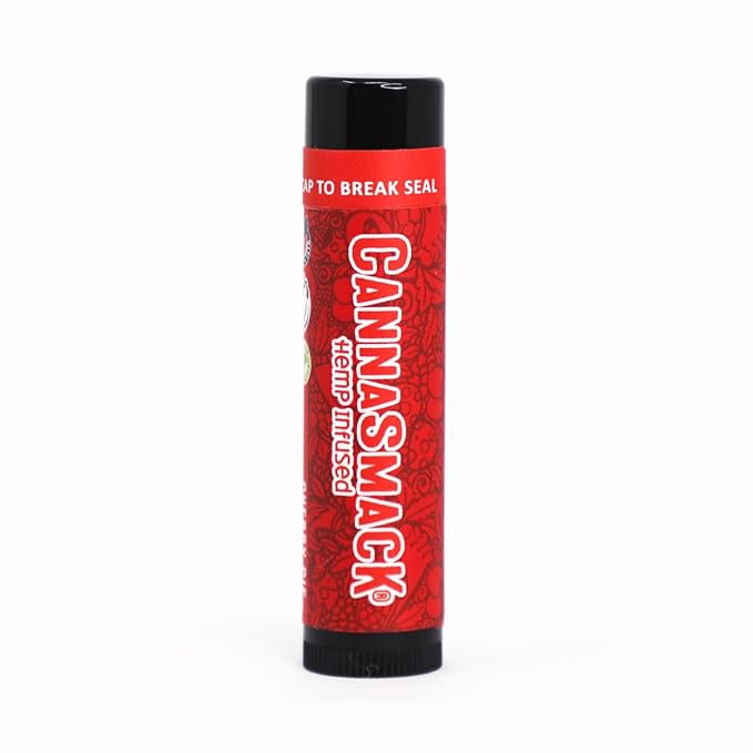 CannaSmack Natural Hemp Lip Balm - Cherry Flavor-VivaGrace Women