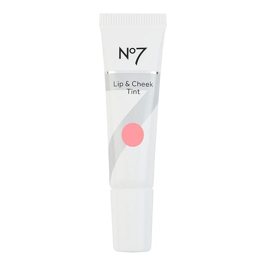 No7 Lip & Cheek Tint - Cherry Blossom - Lightweight Lip and Cheek Stain for Rosy Lips & Natural Face Blush - Multipurpose Makeup for Lips & Cheeks (10ml)-VivaGrace Women