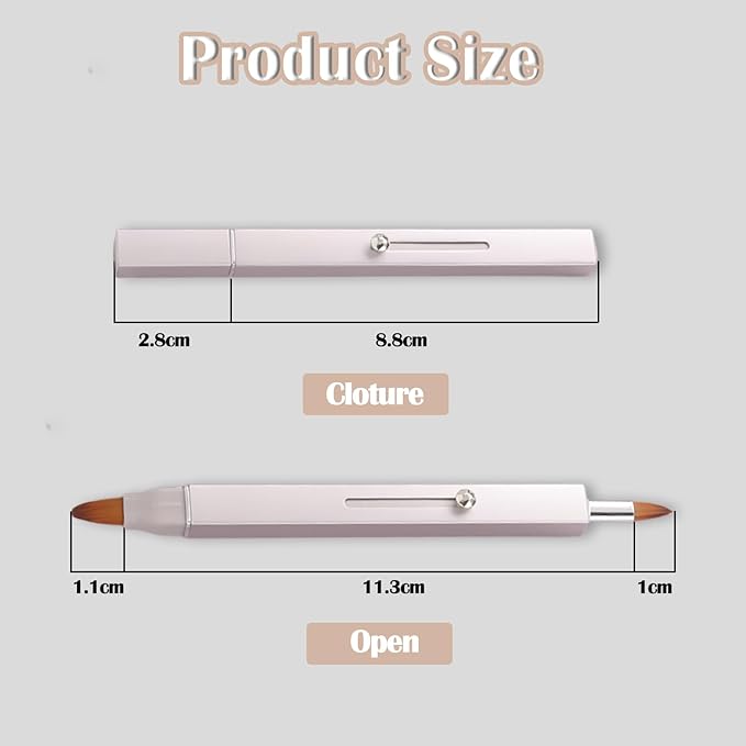 3 Pack Lip Brush for Lipstick Makeup Brushes Double-Ended Retractable Lip Brush with Cap Dustproof for Lipstick Gloss Creams Portable with Cap(Black + Gold + Silver)-VivaGrace Women