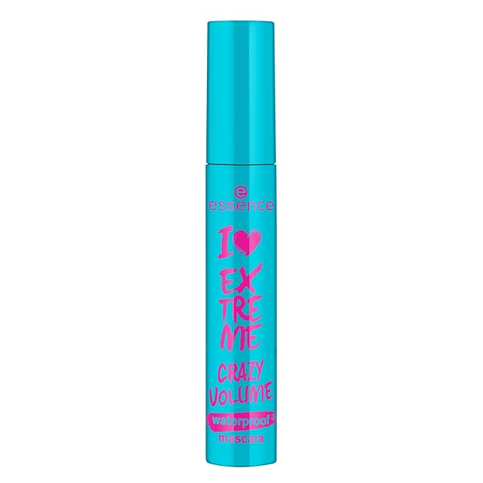 essence | I Love Extreme Crazy Volume Waterproof Mascara | Volumizing & Longlasting for Dramatic Lashes | Vegan & Cruelty Free | Free From Parabens, Alcohol, & Microplastic Particles
