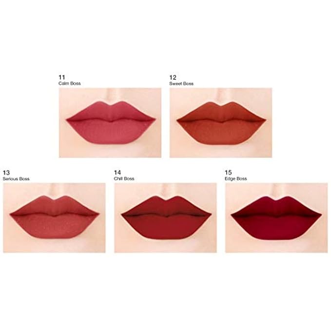 BBIA Last Velvet Lip Tint - Soft & Creamy Matte Finish Lip Stain, Blur Effect with Velvety Texture, Long-Lasting, High Pigment, Lightweight, Non-Drying, Korean Lip Makeup (11 CALM BOSS)-VivaGrace Women
