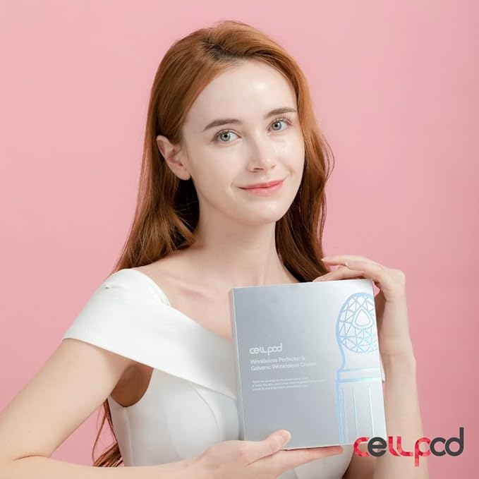 Wrinkleless Perfector & Galvanic Wrinkleless Cream - Galvanic Facial Vibration device with Eye Cream Cream 2 ea. (0.68 fl. oz. for each) - for Anti-Aging, Anti-Wrinkle, and Eye Brightening-VivaGrace Women