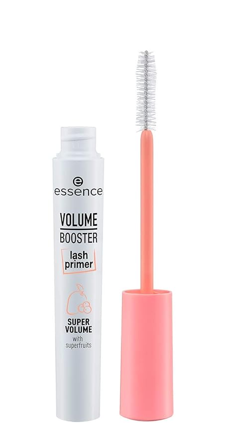 essence | Volume Booster Lash Primer Mascara | Infused with Mango Butter and Acai Oil for Nurtured Lashes | Conditioning Mascara Primer | White | Vegan | Paraben & Cruelty Free (Pack of 1)