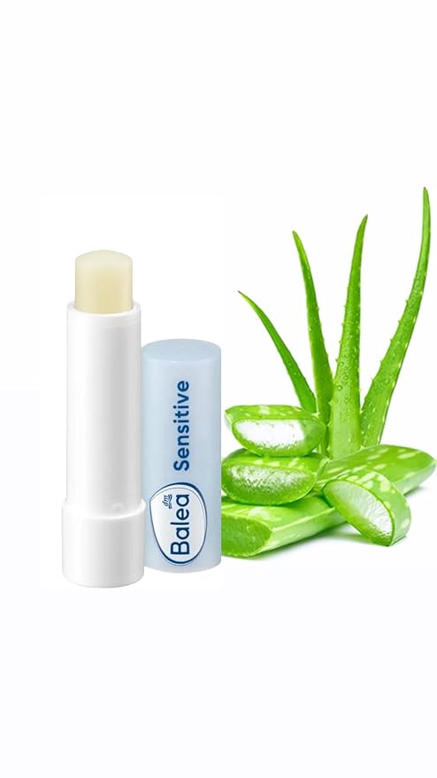 Balea Lip Care Sensitive, Moisturizing Lip Balm with Aloe Vera 9.6 g (pack of 2) - German product-VivaGrace Women
