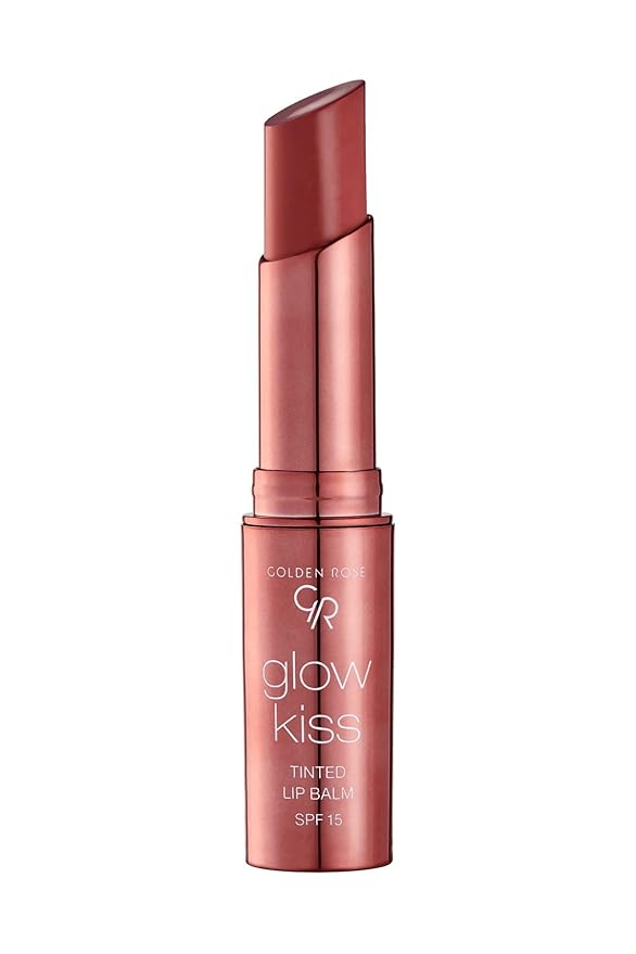 Golden Rose Cosmetics Glow Kiss Tinted Lip Balm with SPF15, Vegan Formula (Vanilla Latte)-VivaGrace Women
