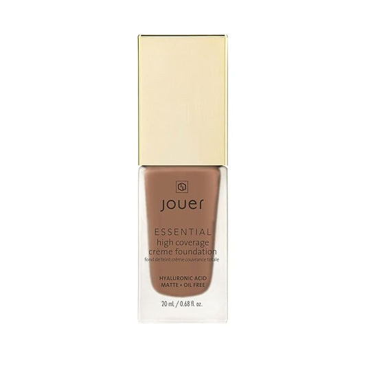 Jouer Essential High Coverage Crème Foundation - Available in 50 Shades for All Skin Tones - Healthy Ingredients - Paraben, Gluten & Cruelty Free - Vegan Friendly-VivaGrace Women