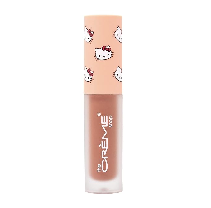 The Crème Shop x Hello Kitty Kawaii Kiss Hydrating, Rejuvenating Lip Oil with Nourishing Jojoba, Vitamin E & Luxurious Jelly Formula - Peach-Flavored (Tinted)-VivaGrace Women