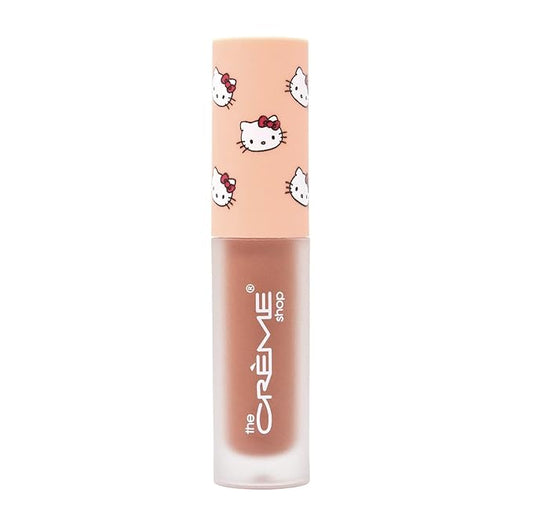 The Crème Shop x Hello Kitty Kawaii Kiss Hydrating, Rejuvenating Lip Oil with Nourishing Jojoba, Vitamin E & Luxurious Jelly Formula - Peach-Flavored (Tinted)-VivaGrace Women