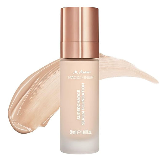 M. Asam MAGIC FINISH Supercharge Serum Foundation Soft Ivory (1.01 Fl Oz) - Moisturizing Make Up & Firming Face Serum In One, Anti-aging CC Cream With Optimal Coverage & Hyaluronic Acid-VivaGrace Women