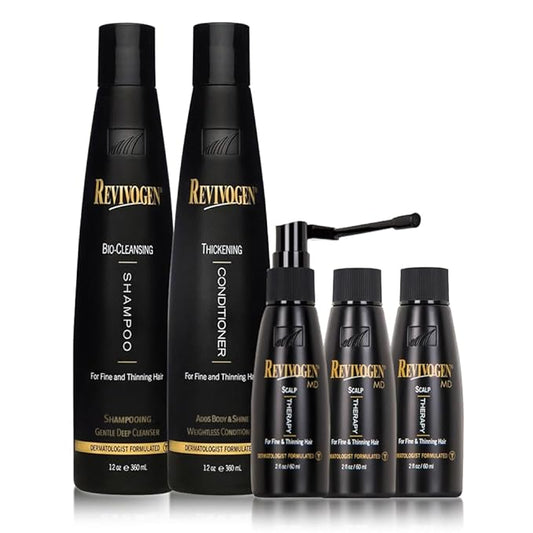 Revivogen MD Scalp Therapy Thinning Hair Solution, Shampoo & Conditioner Set-VivaGrace Women