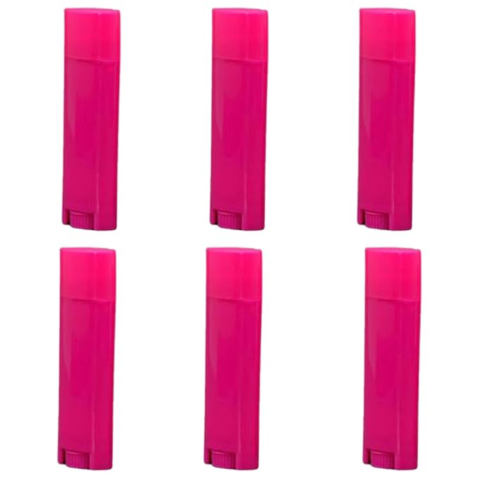 5ml 100Pcs Empty Oval Deodorant Lip balm Tubes Containers Twist-up Refillable Containers for Lipstick,Chapstick,Homemade Lip balm,DIY Deodorants(Hot Pink)-VivaGrace Women