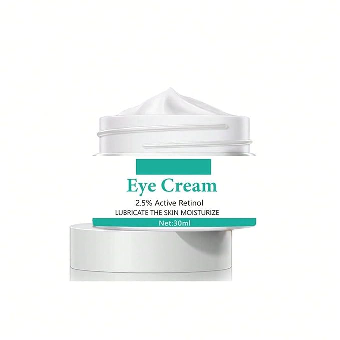 Eye Cream with 2.5% Active Retinol Anti Puffiness Caffeine Under Eye Cream Collagen Deep Moisturizing Anti Wrinkle Reduce Fine Lines Improve Dark Circles Anti Aging-VivaGrace Women