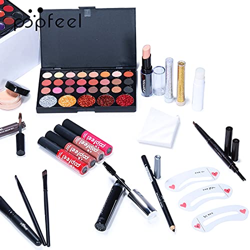 Makeup Sets For Women Brush Sets(Eyeshadow,Primer,Concealer,lipstick,lipgloss,Eyeliner,Eyebrow,Makeup brushe,Mascara &more) (27 sets A)-VivaGrace Women