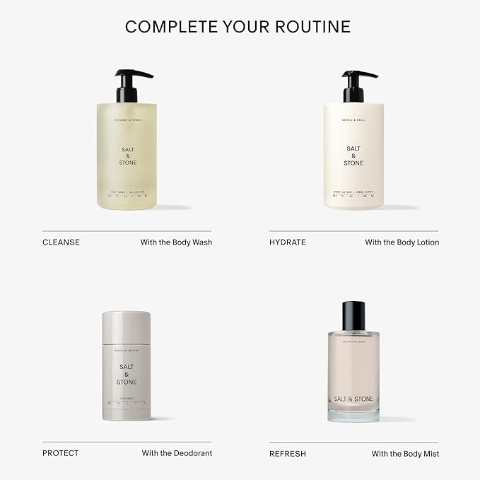 SALT & STONE Aluminum Free Deodorant | Extra Strength 48 Hour Protection for Women & Men | Made with Seaweed Extracts, Shea Butter & Prebiotics (Trio Set)-VivaGrace Women