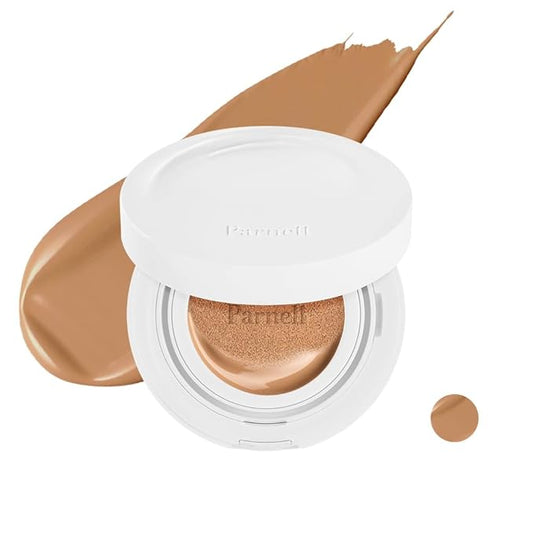 Parnell Cicamanu Serum Cushion - Moisturizing Foundation for Soothing, Coverage, Glass Skin and Lightweight for Sensitive and Dry Skin Pearl Skin (0.52 Fl Oz) (33N)-VivaGrace Women