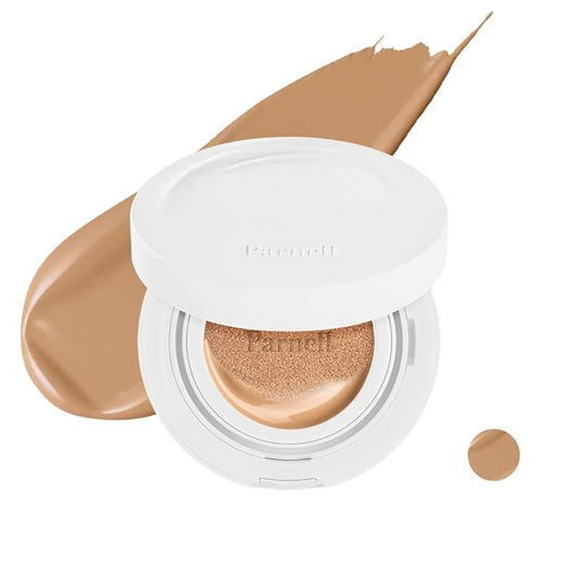 Parnell Cicamanu Serum Cushion - Moisturizing Foundation for Soothing, Coverage, Glass Skin and Lightweight for Sensitive and Dry Skin Pearl Skin (0.52 Fl Oz) (30W)-VivaGrace Women