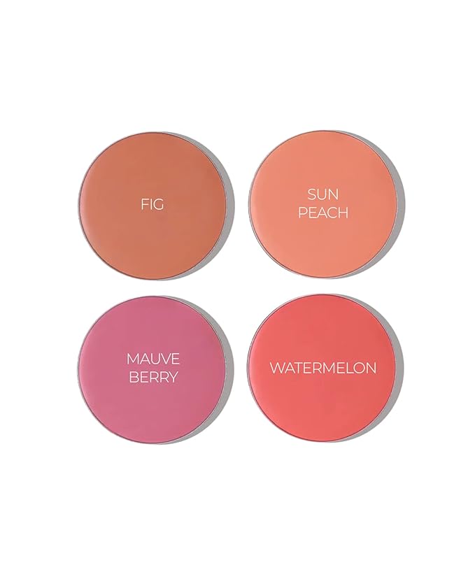 FITGLOW Beauty – Ceramide Cream Lip + Cheek Palette | Vegan, Woman-Owned Clean Beauty (Freshly Picked)-VivaGrace Women