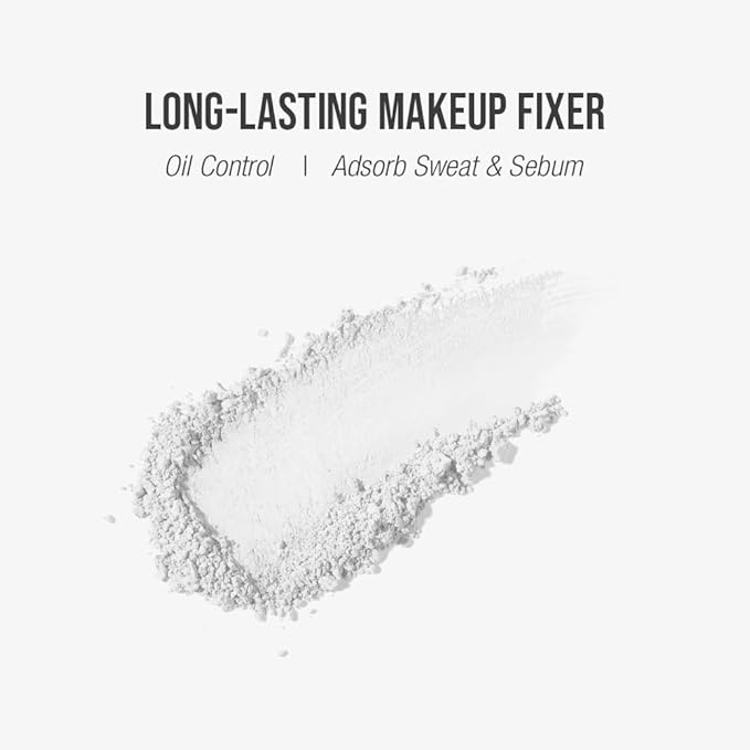 Finish Setting Pact - Blurs Pore & Fine Lines, Long-wearing, Matte Finish, Ideal for Oily Skin, Korean Makeup, 0.14 Oz. (01 White, 0.14 Oz.)-VivaGrace Women