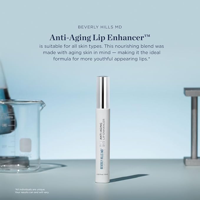Anti Aging Lip Enhancer- Plumping Formula for Fuller, Hydrated Lips - Visibly Volumize, Smooth Lips w/Collagen Supporting Agents- Hyaluronic Acid, Ceramides, Peptides- No Sting/Burn-VivaGrace Women