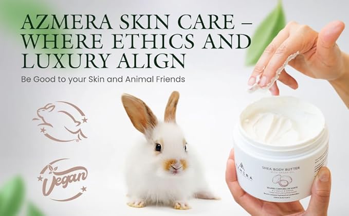 AZMERA Handcrafted Whipped Shea Body Butter – Unscented Moisturizer for Dry, Sensitive Skin with Argan Oil & Vitamin E – Vegan, Non-Greasy Whipped Body Butter for Women & Men – 8.82 oz-VivaGrace Women