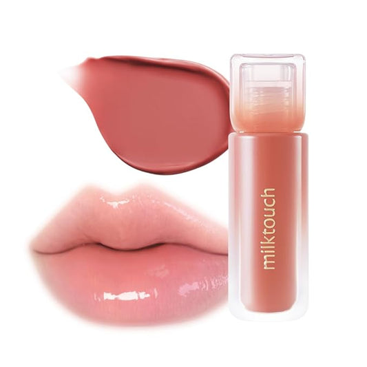 MILKTOUCH Dew Stain Sheer Lip Gloss (01 Morning Haze, 0.14 Fl Oz (Pack of 1))-VivaGrace Women