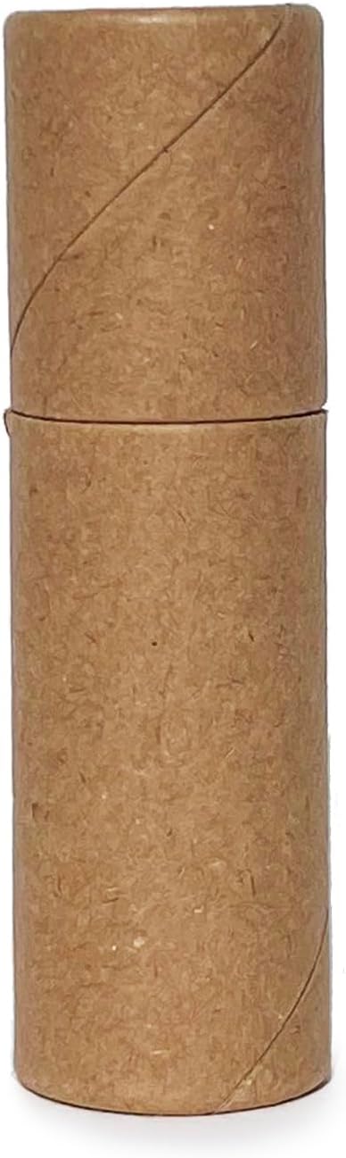 Push-Up Paperboard Lip Balm Tubes, Biodegradable Kraft Paper Lipstick Tube, Cardboard 0.5 Oz. (15 ml) Empty Container, Solid Perfume Tube, Sample Cosmetic Container, DIY Chapstick, Lipstick (300)-VivaGrace Women