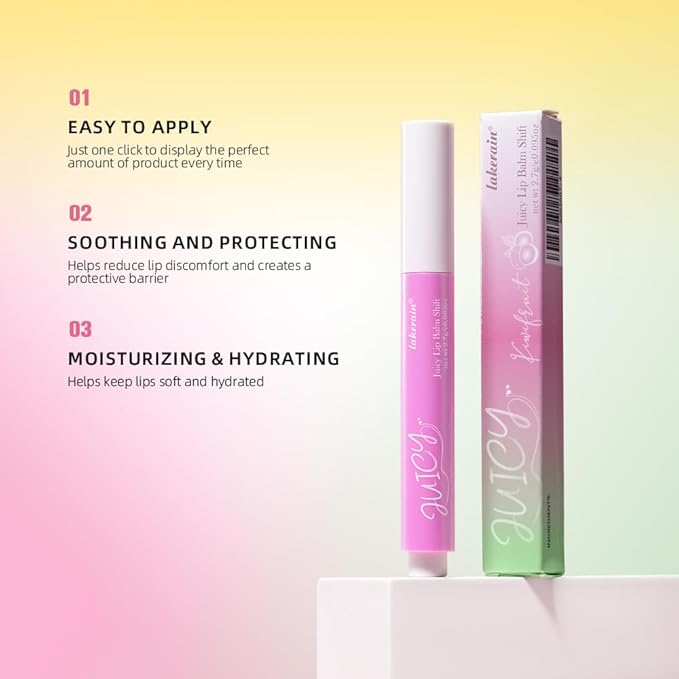Juicy Lip Balm Shift, Slick Click pH Color Changing Lipstick Hydrating & Moisturizing Color Changing Lip Gloss,Nourishing Lip Care,Lips Moisturizer,Plumping Non-Sticky Sheer Tinted Lip Balm (SET A)-VivaGrace Women