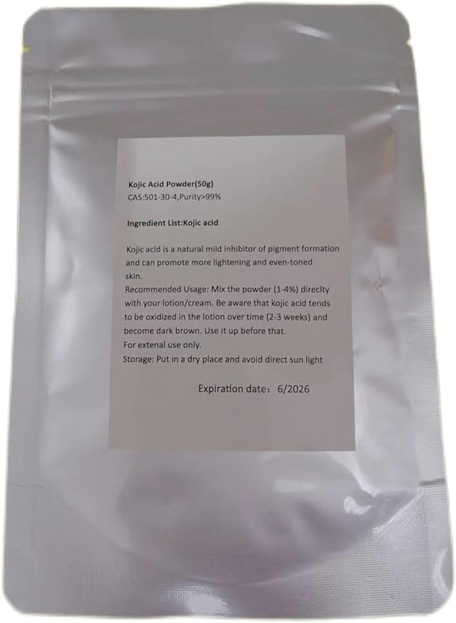 kojic acid pure powder DIY Cosmetics Same Day Ship (50, Grams)-VivaGrace Women
