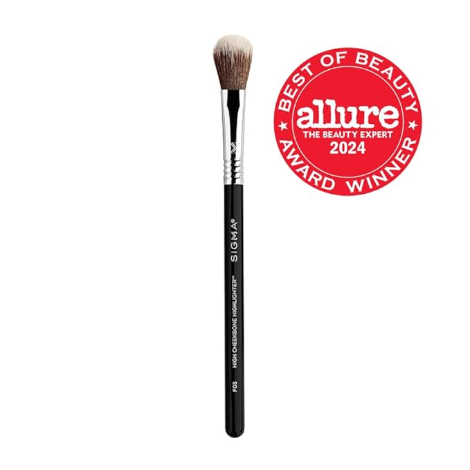 Sigma Beauty Professional F03 High Cheekbone Highlighter™ and Contouring Synthetic Face Makeup Brush with Sigmax® fibers for Buffing and Highlighting Nose, Chin and Cheekbones-VivaGrace Women