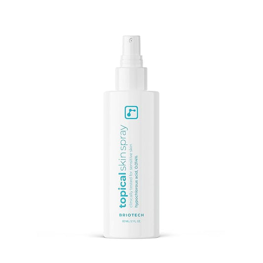 BRIOTECH Topical Skin Spray, Hypochlorous Acid Spray for Sensitive Skin, HOCl Facial Mist, Full Body Support Against Irritation, Calm Redness, Soothe Foot & Scalp, 2 oz Travel Size-VivaGrace Women