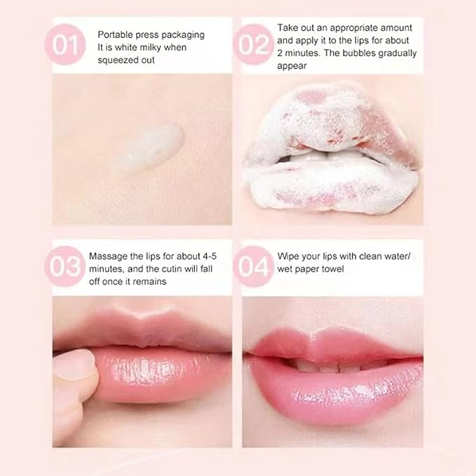 Lot Lip Bubble Mask Exfoliante Reduce Pigmentation Balm Lighten Black Lip Anti-Cracking Moisturize Bleach Lip Repair-VivaGrace Women
