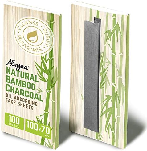 Oil Blotting Sheets for Face Natural Bamboo Charcoal Blotting Paper for Oily Skin Oil Absorbing Tissues Beauty Blotters Remove Excess Shine Organic Blot Papers For Make UpFacial & Skin Care 3 Pack-VivaGrace Women
