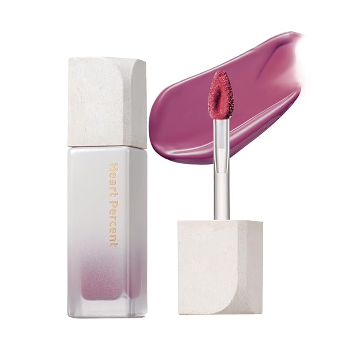 Heart Percent Dote On Mood Pure Glow Tint, Watery & Lightweight Moisturizing Lip Stain Long Lasting Liquid Lipstick 6.8g, 16.Geek & Mauve-VivaGrace Women