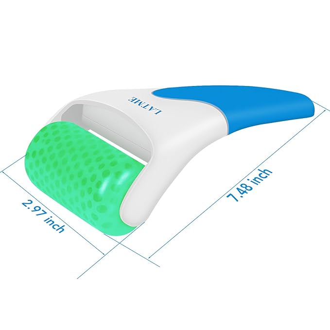 Ice Roller for Face Eyes,Womens Gifts,Face Massager Roller Puffiness Migraine Pain Relief and Minor Injury (Green)-VivaGrace Women