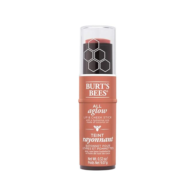 BURTS BEES Peach Pond All Aglow Lip & Cheek Stick, 0.32 OZ-VivaGrace Women