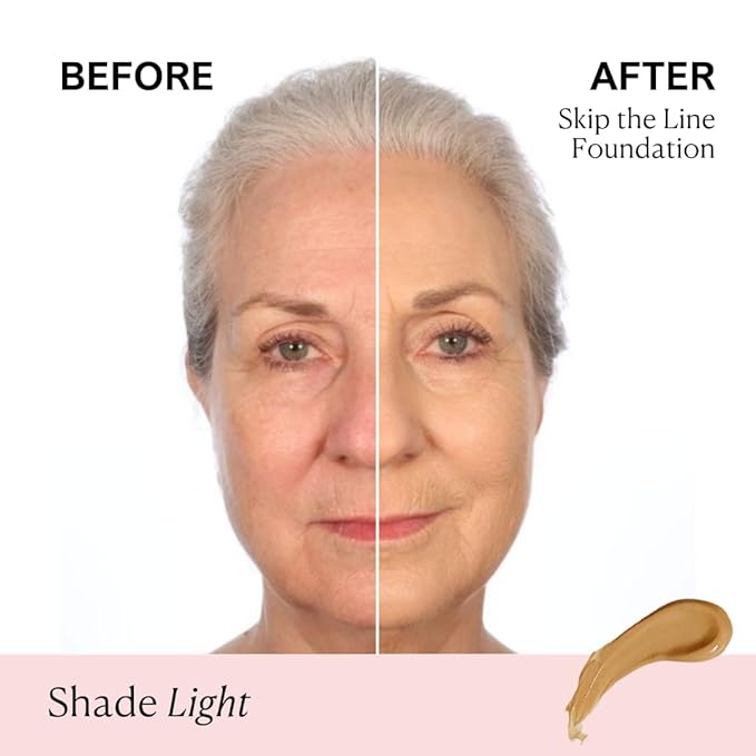 Nakery Full Coverage Foundation for Women - 5 in 1 Plumping Liquid Foundation Makeup - Serum Infused Makeup Foundation Smart Color Adapt with Niacinamide & Hyaluronic Acid for All Skin Types - Light-VivaGrace Women