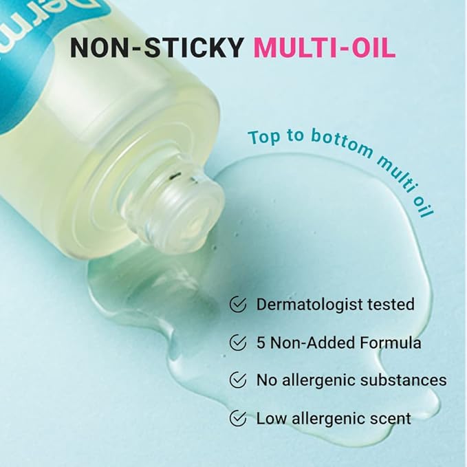 Derma B | Intensive Barrier Multi Body Oil | Moisturizing Non-Sticky Multi-Use Oil After Shower | 10 Botanical Skin Oil for Sensitive Skin | Korean Body Oils for Women & Men | 4.56 fl oz (135ml)-VivaGrace Women