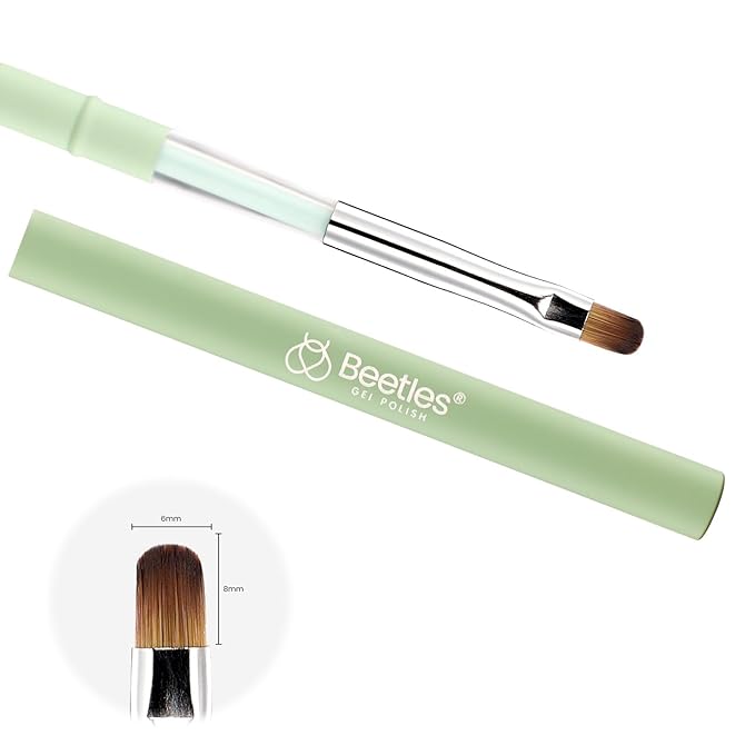 Beetles Nail Art Brushes, Clean Up Brush Gel Polish Nail Art Design Pen Painting Tools Fingernail Brush Nail Cleaning Brush Nail Art Liner Brush and Nail Dotting Pen Salon Diy at Home-VivaGrace Women