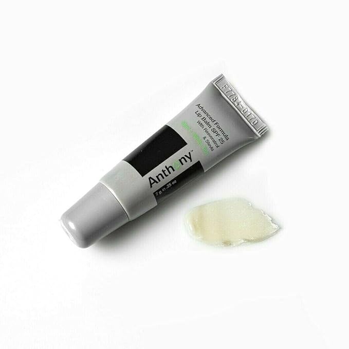 Anthony 25 SPF Lip Balm with Sunscreen for Lips – Contains Green Tea Extract, Shea Butter & Vitamin E – Moisturizing Repair Care Treatment for Chapped & Dry Lips – Mint & White Tea Flavor-VivaGrace Women