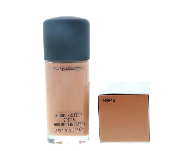 M.A.C. Studio Fix Fluid Foundation SPF 15 Boxed, NW43, 1 Count (A10)-VivaGrace Women